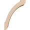 Ekena Millwork 5-inch W x 10-inch D x 14-inch H Lafayette Rough Cedar Woodgrain TimberThane Knee Brace, Primed BRCUR05X10X14LFTRCPR - alternate 4